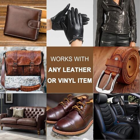 RQB Leather Repair Kit – 10-Color DIY Leather & Vinyl Repair for Furniture, Car Seats, Jackets, Bags & Shoes – Easy Color Match, Complete Tools Included in Saudi Arabia