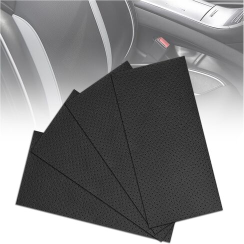 4PCS New Perforated Self Adhesive Leather Repair Patch,8"x4" Breathable Leather Repair Tape Patch for Car Seats/Couches/Vinyl,Thickened PU Leathers Seat Patches for Car in Saudi Arabia
