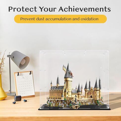 علبة عرض أكريليك كبيرة لقلعة Lego 71043 Hogwarts، مقاس 28.74 × 18.89 × 24.8 بوصة، علبة عرض أكريليك ذات شفافية عالية وألواح سميكة 3 مم (واجهة العرض فقط) (لا يتم تضمين مجموعات Lego) in Kuwait