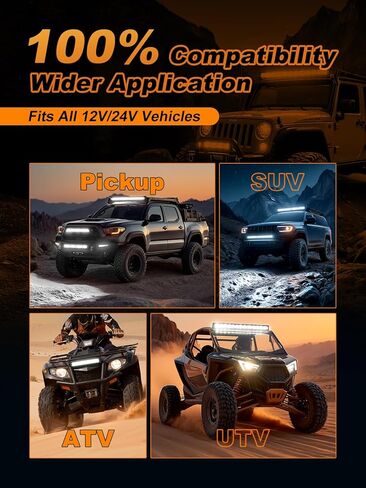 HIKARI WINGS 2026 New 4 Inch LED Light Bar 2PCS, 30,000LM Off Road, 30W Spot Flood Combo Beam, IP68 Waterproof with 12V/24V Wiring Harness Kit for Driving Truck Pickup SUV ATV UTV in Saudi Arabia