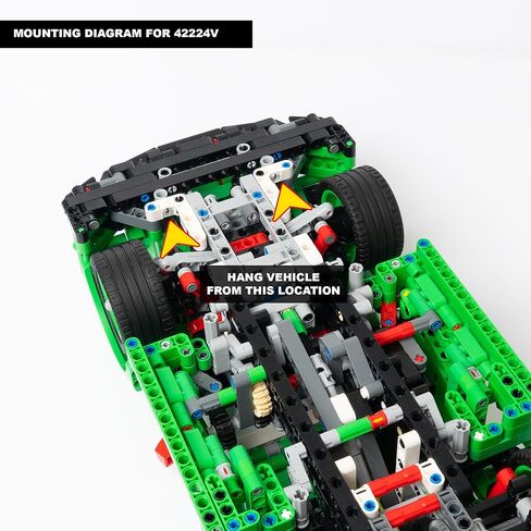 Vertical Wall Mount for Lego Technic Porsche 911 GT3 R Rexy AO Racing Car-42224 (Car NOT Included) in Saudi Arabia