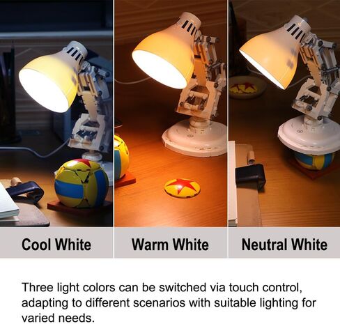 مجموعة إضاءة مكعبات البناء متوافقة مع Lego 21357 Pixar Luxo Jr - التحكم في مفتاح اللمس 3 ألوان ومصابيح LED قابلة للتعتيم كابل USB 43 بوصة - مجموعة إضاءة تعمل بمنفذ USB سهلة التركيب - لا يوجد نموذج ضوء فقط in Kuwait