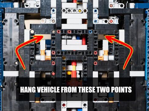 Vertical Wall Mount for Lego Technic Bugatti Chiron-42083 (Car NOT Included) in Saudi Arabia