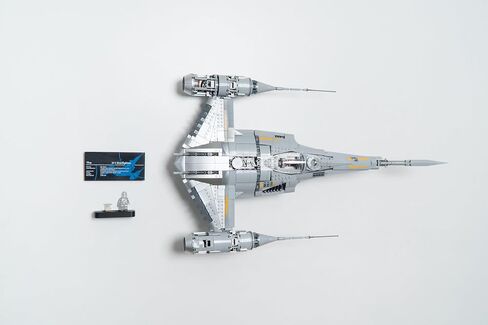 Wall Mount Compatible with Lego N1 Starfighter-75442 + TB 2 Fig Floating Shelf | Wall Mount + Shelf ONLY (Set & Figs NOT Included) in Saudi Arabia