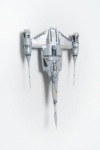 Wall Mount Compatible with Lego N1 Starfighter-75442 + TB 2 Fig Floating Shelf | Wall Mount + Shelf ONLY (Set & Figs NOT Included) in Saudi Arabia