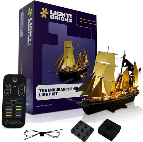 مجموعة إضاءة LED لسفينة التحمل LEGO 10335 مع حزمة تحكم عن بعد 2.0 - ملحقات إضاءة DIY مع تأثيرات وامضة واقعية (المجموعة غير متضمنة) in Kuwait