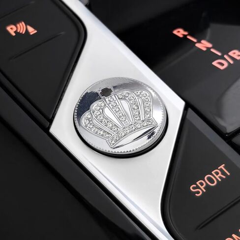 لسيارات BMW 2 3 4 Series I3 X3(2022-2023) G01 X4 G20 G21 F44 G42 G22 ملحقات غطاء حجر الراين الكريستالي اللامع، ديكور ماسي داخلي للسيارة متلألئ (فضي، مقبض الوسائط المتعددة) in Kuwait