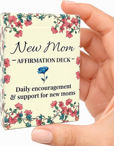 Niche Nation New Mom Affirmation Cards - New Mom Gifts - Postpartum Gifts For Mom - Baby Shower Gifts For First Time Moms - Postpartum Self-Care Essentials - 50 Daily Support & Affirmation Cards For New Moms in Saudi Arabia