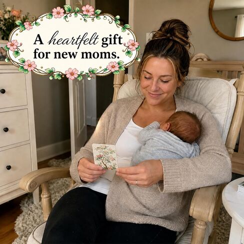 Niche Nation New Mom Affirmation Cards - New Mom Gifts - Postpartum Gifts For Mom - Baby Shower Gifts For First Time Moms - Postpartum Self-Care Essentials - 50 Daily Support & Affirmation Cards For New Moms in Saudi Arabia