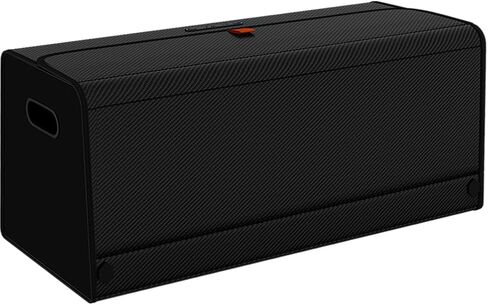 GMQ Car Trunk Organizer for SUV,Car Organizers and Storage with Collapsible Storage, Magnetic Lid Large Capacity for SUV, Truck, MPV (Carbon Black, L-21.5×13×12.5 IN) in Saudi Arabia