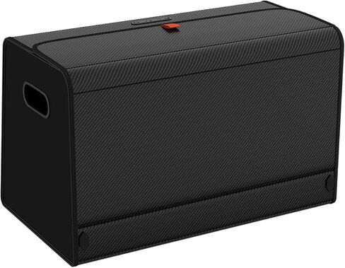 GMQ Car Trunk Organizer for SUV,Car Organizers and Storage with Collapsible Storage, Magnetic Lid Large Capacity for SUV, Truck, MPV (Carbon Black, L-21.5×13×12.5 IN) in Saudi Arabia