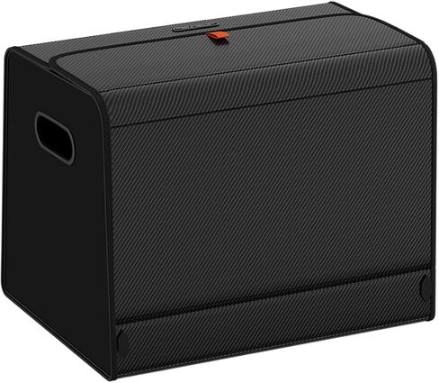 GMQ Car Trunk Organizer for SUV,Car Organizers and Storage with Collapsible Storage, Magnetic Lid Large Capacity for SUV, Truck, MPV (Carbon Black, L-21.5×13×12.5 IN) in Saudi Arabia