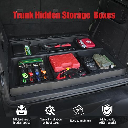 Trunk Hidden Storage Box Compatible with 2021–2025 Ford Bronco 4-Door, Bronco Under Cargo Floor Organizer with Modular Compartments,No-Drill Installation(Not for 2-Door/Sport) in Saudi Arabia