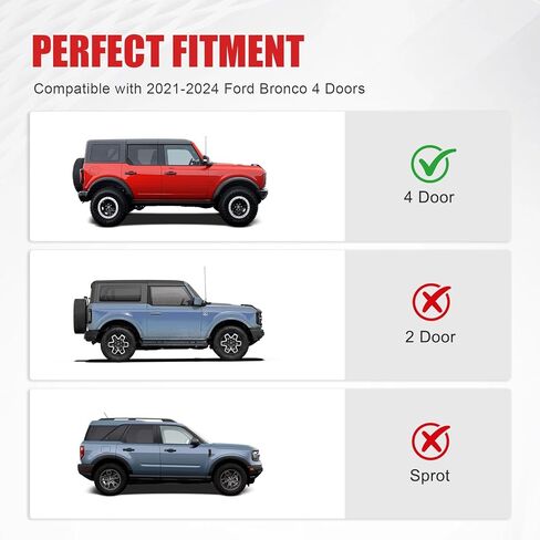 Trunk Hidden Storage Box Compatible with 2021–2025 Ford Bronco 4-Door, Bronco Under Cargo Floor Organizer with Modular Compartments,No-Drill Installation(Not for 2-Door/Sport) in Saudi Arabia