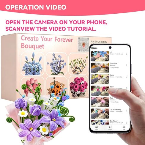 NORDUN 700 PCS Thick Pipe Cleaner Flowers Kit,10 Colored Pipe Cleaners Craft Bulk,Chenille Stems with Manual & Video Tutorial,Art DIY Bouquet Gift Box for Party Decorations/Family Fun/Festival in Saudi Arabia