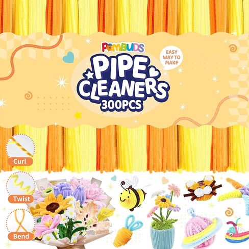 200 Packs Pipe Cleaner Craft Kit - 20 Colors Chenille Stems (6mm x 12in), Fuzzy Sticks for DIY Art Projects, Decorations, and School Supplies DIY Projects in Saudi Arabia