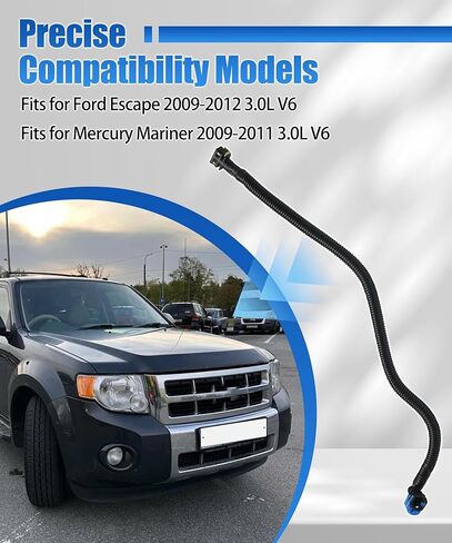 مجموعة خرطوم خط الوقود 9L8Z-9288-B تناسب Ford Escape 2009-2012 3.0L V6، تناسب Mercury Mariner 2009-2011 3.0L V6، تحل محل 9L8Z9288B من السكك الحديدية إلى الإطار in Kuwait