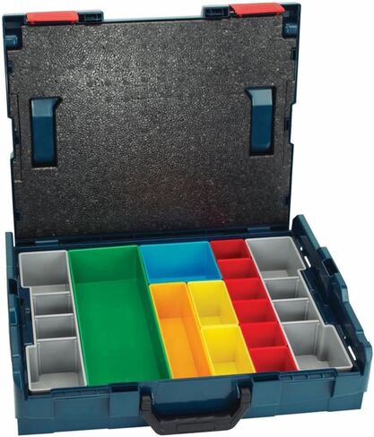 مجموعة منظم Org72-10 من بوش لجهاز i-Boxx72، جزء من نظام النقل المحمول Click and Go، 10 قطع، أزرق in Saudi Arabia