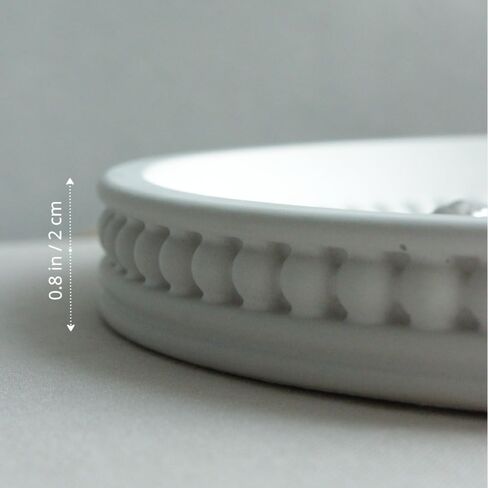 2PCS Silicone Tray Molds for Resin Casting – Round & Oval Beaded Edge Molds for Plaster, Concrete & Epoxy, DIY Jewelry Dish, Trinket Tray & Home Decor – Form Me in Saudi Arabia