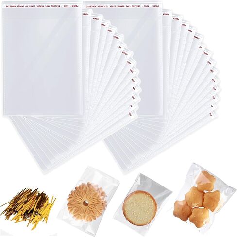 700 pcs 5 x 7 Inches Small Resealable Cellophane Bags Self Sealing Clear Bags for Packaging Products Self-adhesive Cello Bag for Jewelry, Cards, Photos, Envelopes, Gifts, Bakery, Candies and Products in Saudi Arabia