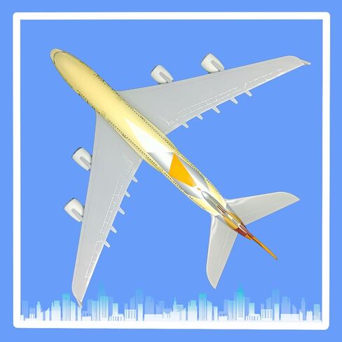 1/200 مقياس نموذج طائرة نموذج دييكاست طائرات الاتحاد A380 عرض طائرة للمكتب/ديكور المنزل (نموذج طائرة الراتنج من 12 بوصة in Kuwait