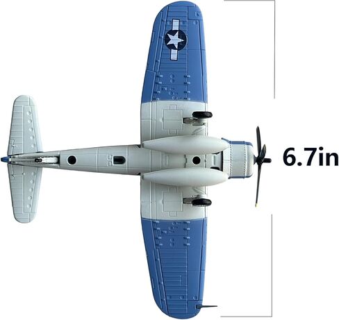 ترقية F4U Corsair نموذج طائرة 1/72 مقياس الحرب العالمية الثانية نموذج عسكري مقاتل معدني مع قاعدة حامل قابلة للتدوير F4U Corsair Kit للتجميع والهدايا in Kuwait