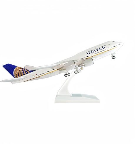 1/200 مقياس نموذج طائرة نموذج دييكاست طائرات الولايات المتحدة B747 عرض طائرة للمكتب/ديكور المنزل (نموذج طائرة الراتنج من 12 بوصة in Kuwait