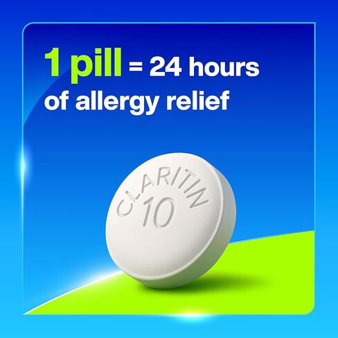 Claritin 24 HR Non Drowsy Allergy Medicine, Loratadine antihistamine tablets, 10 Ct in Saudi Arabia