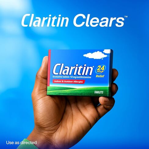 Claritin 24 HR Non Drowsy Allergy Medicine, Loratadine antihistamine tablets, 10 Ct in Saudi Arabia