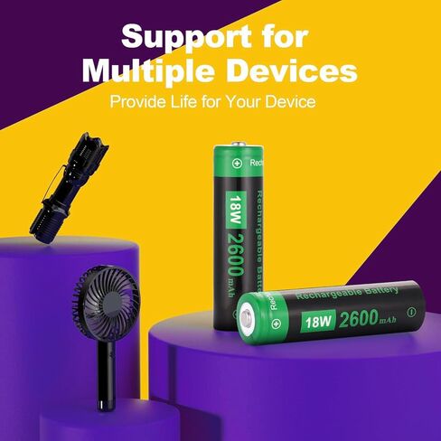 18W Rechargeable Battery case Set – Ideal for Flashlights, Headlamps, Doorbells, RC Cars & Outdoor Garden Lights in Saudi Arabia