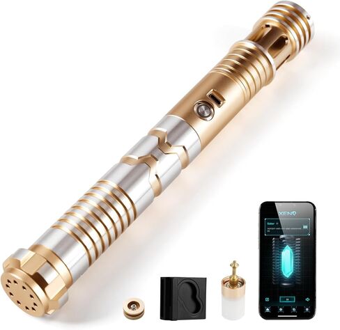 ترقية Smooth Swing XRGB 3.0 Light Sabre، سيف ضوئي للتحكم في الحركة، 16 مجموعة خطوط صوتية، تغيير لون لا نهائي، سيوف ضوئية قابلة لإعادة الشحن، مشبك حزام وأدوات لعبة قابس الشفرة - أسود in Kuwait
