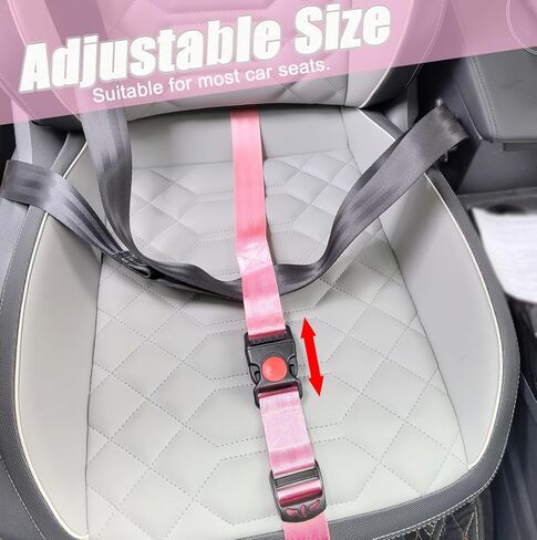 Soft Bump Cushion for Seat, Belly Comfort Support Adjuster, Car Seat Gap Filler for Enhanced Comfort, Adjustable Seat Belt Cover, Universal Fit for Pregnancy,Daily Commute, &Travel in Saudi Arabia