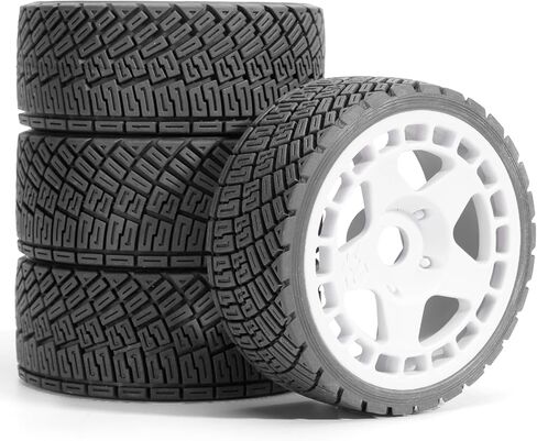 مجموعة إطارات العجلات وإطارات الشوارع الملصقة مسبقًا لسيارة RC 1/7 1/8، تناسب مخالفة/جناية ARRMA، MJX 7303، KM C3، مطاط 100 × 40 مم، سداسي 17 مم، إدراج EVA، 4 قطع، أخضر in Kuwait