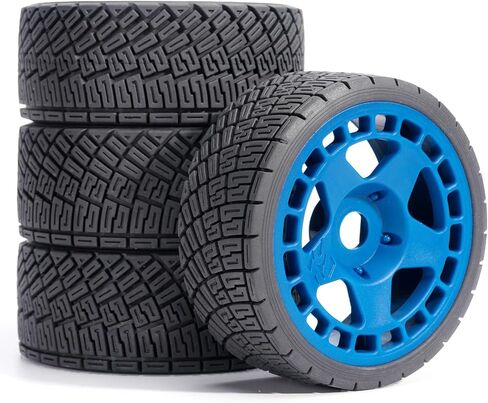 مجموعة إطارات العجلات وإطارات الشوارع الملصقة مسبقًا لسيارة RC 1/7 1/8، تناسب مخالفة/جناية ARRMA، MJX 7303، KM C3، مطاط 100 × 40 مم، سداسي 17 مم، إدراج EVA، 4 قطع، أخضر in Kuwait