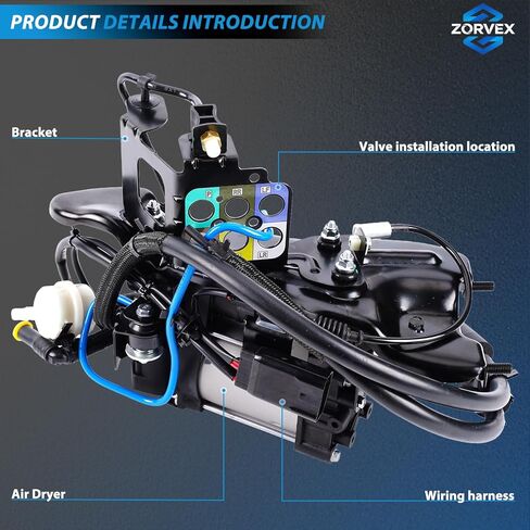 68041137AF Air Suspension Compressor Pump with Bracket Replacement for Jeep Grand Cherokee Dodge Ram Tesla Model S 68041137AE 68204730AB 68204730AE in Saudi Arabia