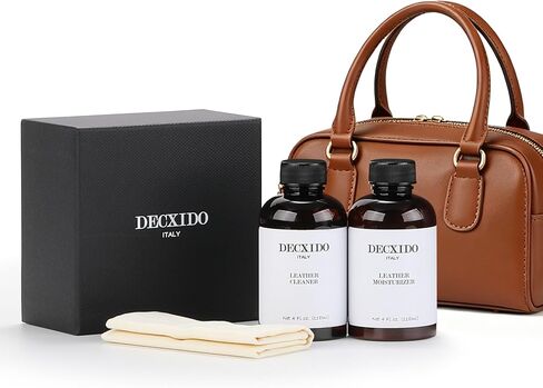 Leather Care Kit,Leather Cleaner and Leather Moisturizer,Leather Care set for Purse,Leather Bag,Restore Shine,Removes Stains.Leather Wallet,Leather Furniture,Leather Cleaning Kit,Leather Conditioner in Saudi Arabia
