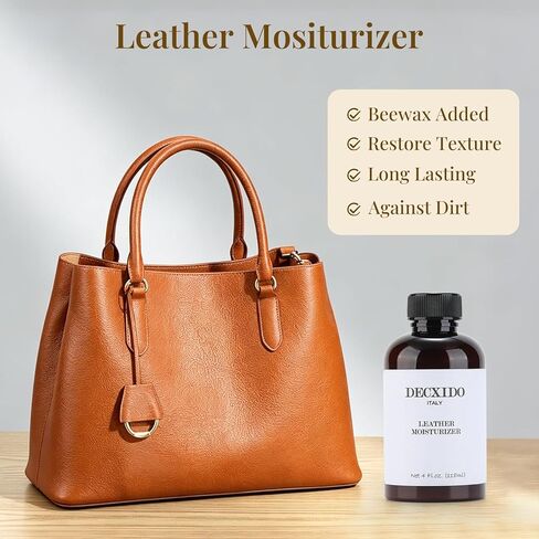 Leather Care Kit,Leather Cleaner and Leather Moisturizer,Leather Care set for Purse,Leather Bag,Restore Shine,Removes Stains.Leather Wallet,Leather Furniture,Leather Cleaning Kit,Leather Conditioner in Saudi Arabia