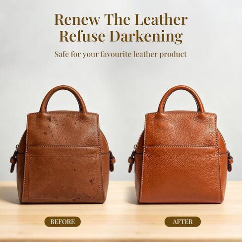 Leather Care Kit,Leather Cleaner and Leather Moisturizer,Leather Care set for Purse,Leather Bag,Restore Shine,Removes Stains.Leather Wallet,Leather Furniture,Leather Cleaning Kit,Leather Conditioner in Saudi Arabia