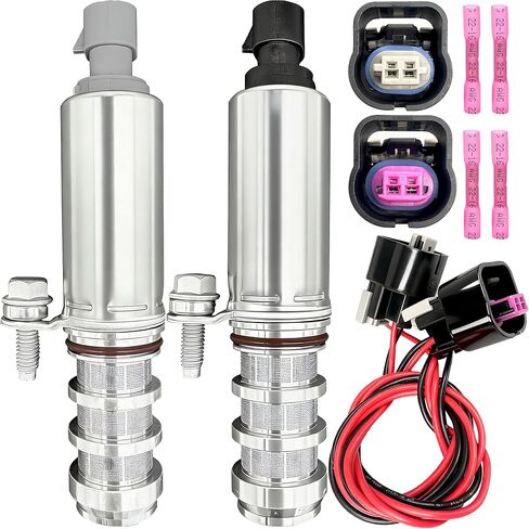 12655421 12655420 Intake & Exhaust Camshaft Position Actuator Solenoid Valve Kit Compatible with GMC Terrain, Saturn Sky/Aura, Pontiac G5/G4/G6, Chevy Cobalt/HHR/Malibu -Replaces 917215 917216 in Saudi Arabia