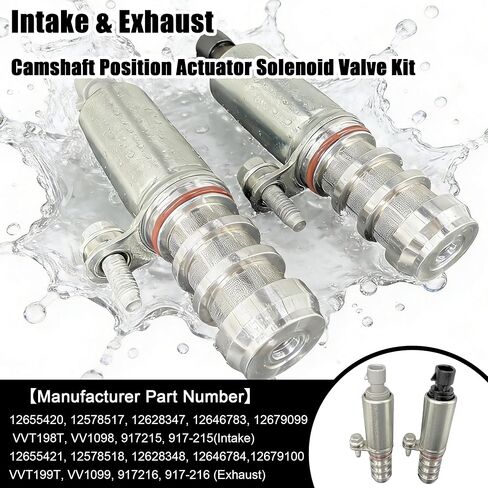 12655421 12655420 Intake & Exhaust Camshaft Position Actuator Solenoid Valve Kit Compatible with GMC Terrain, Saturn Sky/Aura, Pontiac G5/G4/G6, Chevy Cobalt/HHR/Malibu -Replaces 917215 917216 in Saudi Arabia