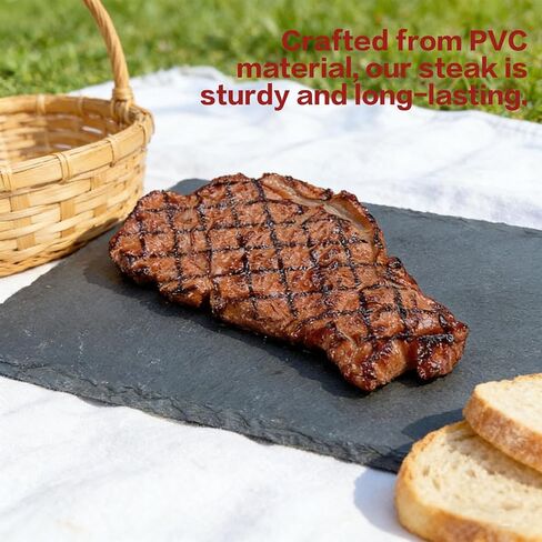 Artificial Lifelike Steak Fake Cooked Roast Beef Simulated Food Steak Meat Model Simulation Food for Market Display Photography Props Party Decoration(2pcs) in Saudi Arabia