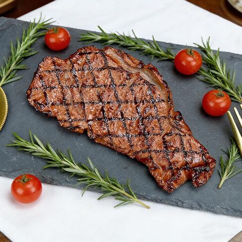 Artificial Lifelike Steak Fake Cooked Roast Beef Simulated Food Steak Meat Model Simulation Food for Market Display Photography Props Party Decoration(2pcs) in Saudi Arabia