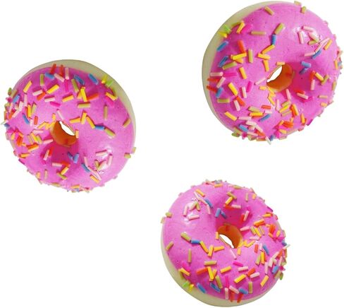 3Pcs Pink Fake Donuts,Stress Relief Donuts Simulation Donuts Artificial Doughnuts Dessert Cake Party Favors Decoration Photography Props Home Decoration in Saudi Arabia