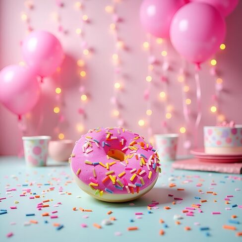 3Pcs Pink Fake Donuts,Stress Relief Donuts Simulation Donuts Artificial Doughnuts Dessert Cake Party Favors Decoration Photography Props Home Decoration in Saudi Arabia