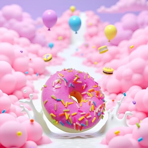 3Pcs Pink Fake Donuts,Stress Relief Donuts Simulation Donuts Artificial Doughnuts Dessert Cake Party Favors Decoration Photography Props Home Decoration in Saudi Arabia