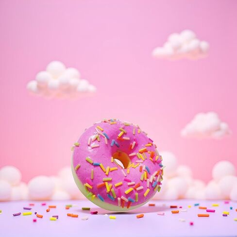 3Pcs Pink Fake Donuts,Stress Relief Donuts Simulation Donuts Artificial Doughnuts Dessert Cake Party Favors Decoration Photography Props Home Decoration in Saudi Arabia