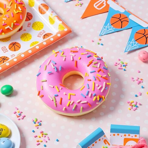 3Pcs Pink Fake Donuts,Stress Relief Donuts Simulation Donuts Artificial Doughnuts Dessert Cake Party Favors Decoration Photography Props Home Decoration in Saudi Arabia