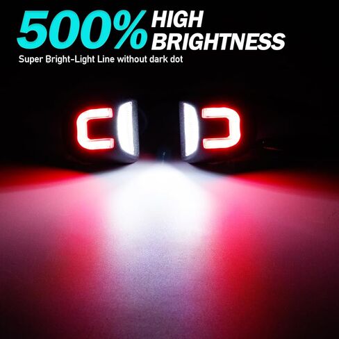 أضواء لوحة ترخيص LED لسيلفرادو سييرا 1500/2500/3500 1999-2013، استبدال مجموعة مصابيح علامة Tahoe Suburban Yukon XL، Escalade EXT - 6500K Super Bright، قطعتان in Kuwait