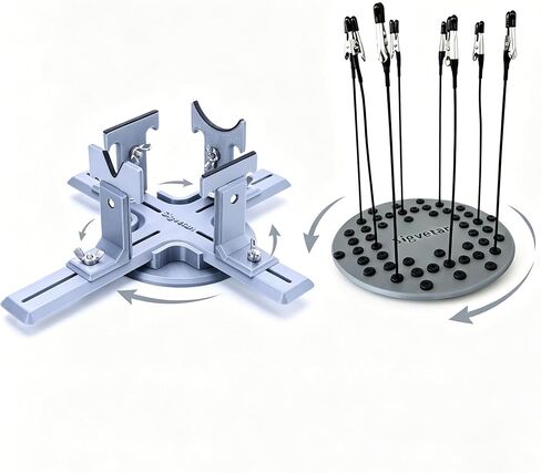 Stand for Model Airplanes for Display Making and Painting,Model Building Berth jig,Tray for Part of 1/72, 1/48(Grey+Swivel Base) in Saudi Arabia
