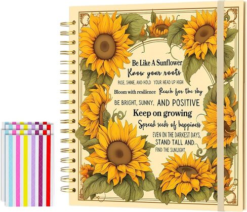 Sunflower Scrapbook Album Blank DIY Album for Friends Family Inspirational Gifts,Sunflower Gift for Mom, Wife,Mothers Day. (8x8) in Saudi Arabia